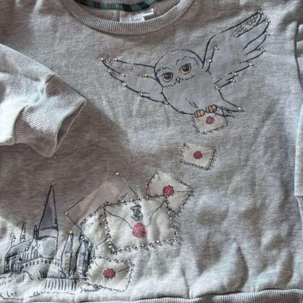 Custom Bling Harry Potter Owl Sweatshirt – Girls 10/12 – One of a Kind